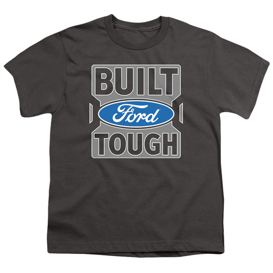 Ford Trucks Built Ford Tough Kids Youth T Shirt Charcoal