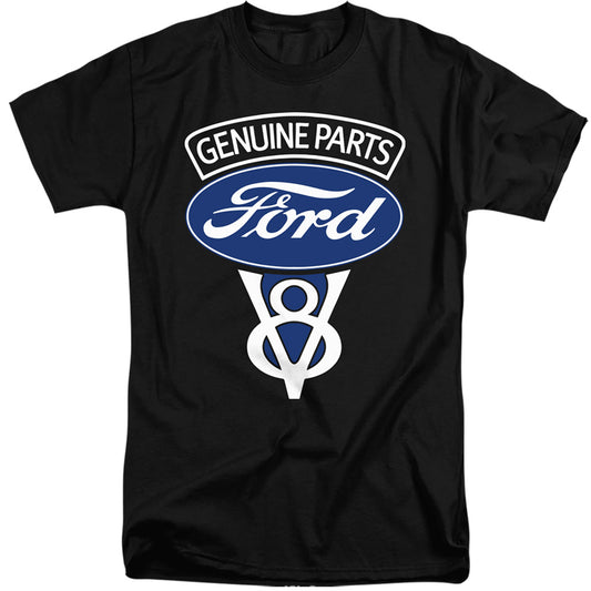 Ford V8 Genuine Parts Mens Tall T Shirt Black Officially Licensed