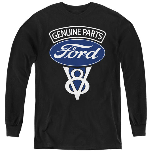 Ford V8 Genuine Parts Youth Long Sleeve Black