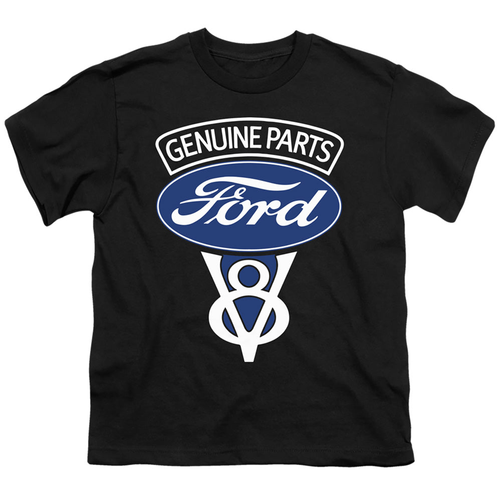 Ford V8 Genuine Parts Kids Youth T Shirt Black