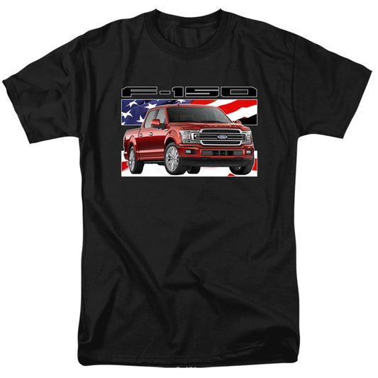 Ford Trucks F 150 Flag Mens T Shirt Black