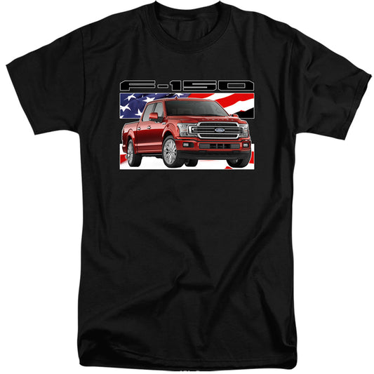 Ford Trucks F 150 Flag Mens Tall T Shirt Black Officially Licensed
