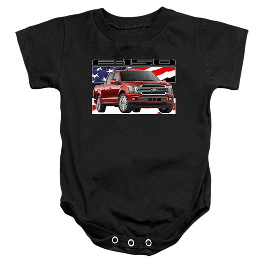 Ford Trucks F 150 Flag Infant Baby Snapsuit Black (6 Mo)