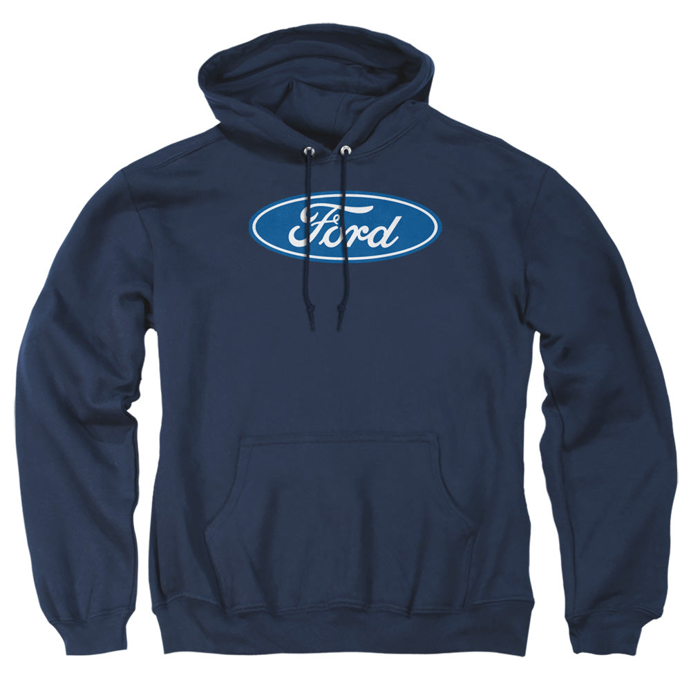 Ford Dimensional Logo Mens Hoodie Navy