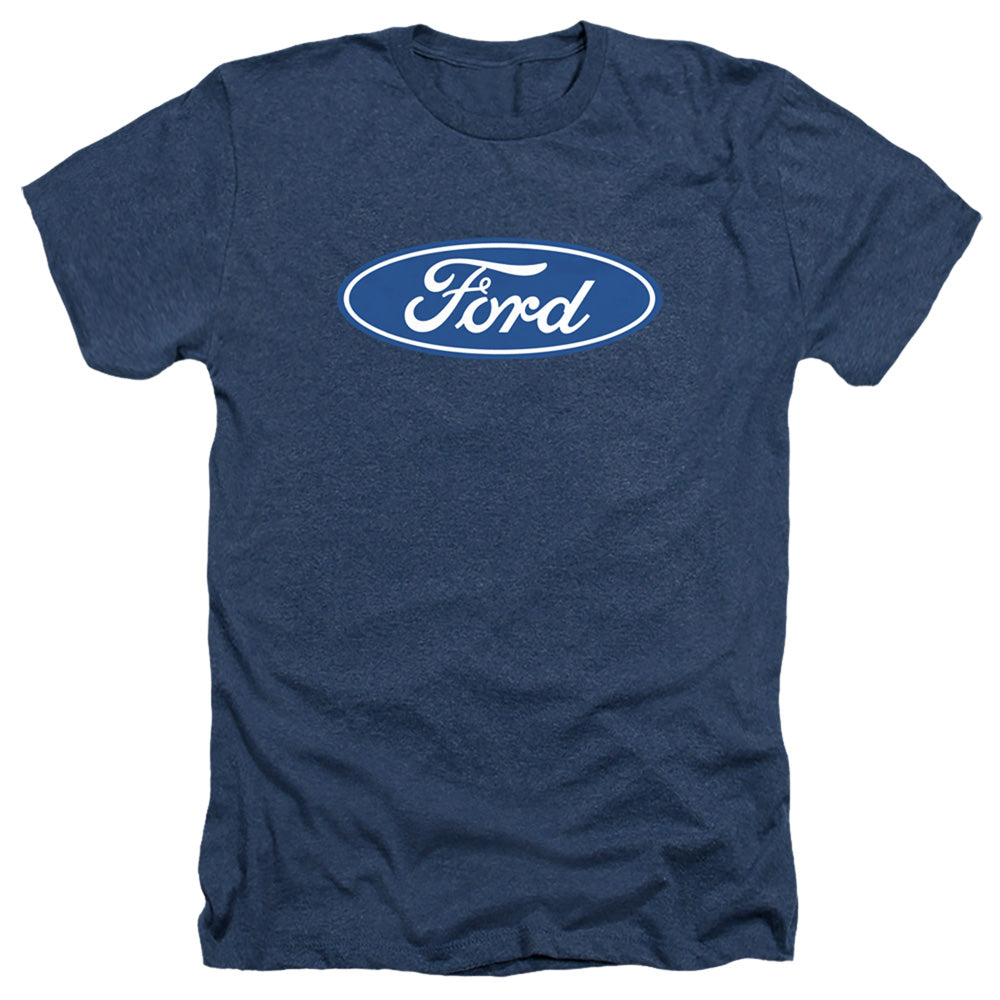 Ford Dimensional Logo Heather Mens T Shirt Navy