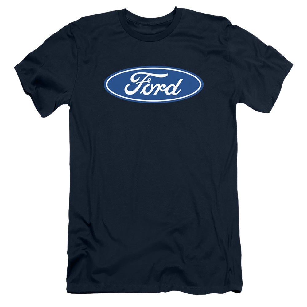 Ford Dimensional Logo Slim Fit Mens T Shirt Navy