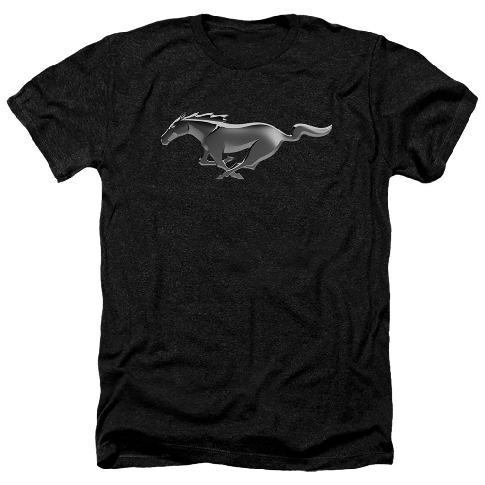 Ford Mustang Modern Mustang Heather Mens T Shirt Black