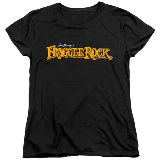 Fraggle Rock Logo Womens T Shirt Black