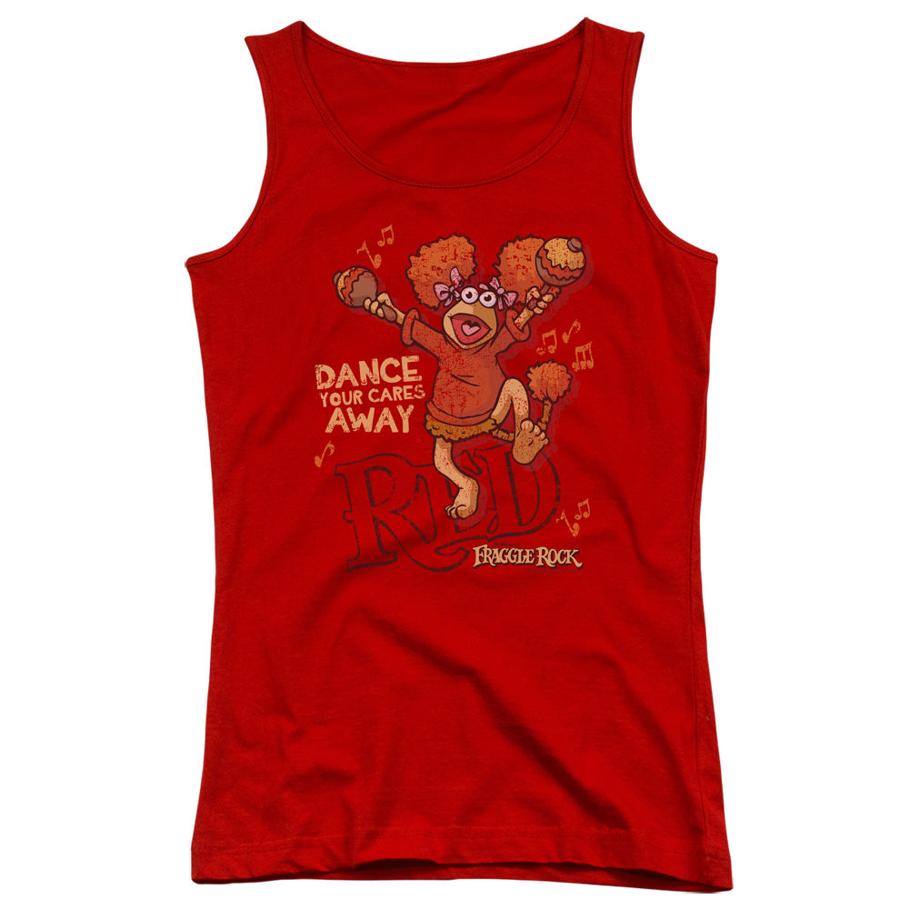 Fraggle Rock Dance Womens Tank Top Shirt Red