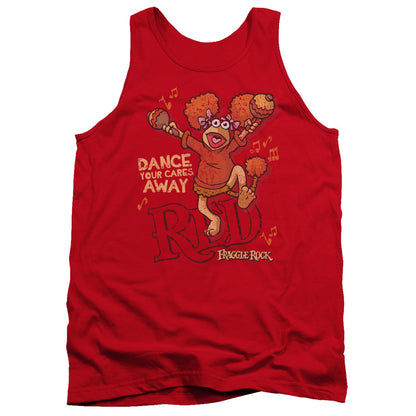 Fraggle Rock Dance Mens Tank Top Shirt Red