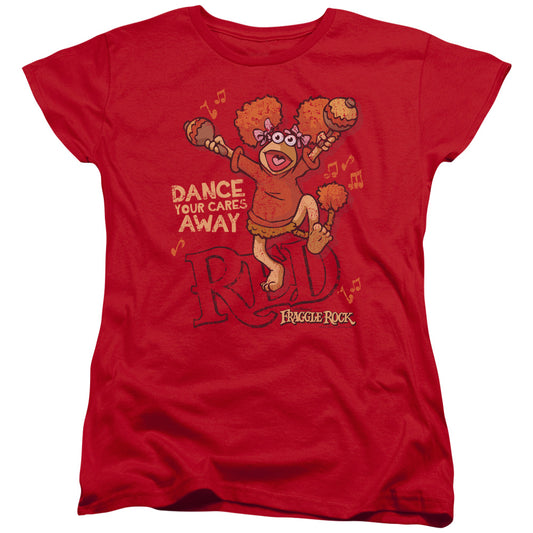 Fraggle Rock Dance Womens T Shirt Red