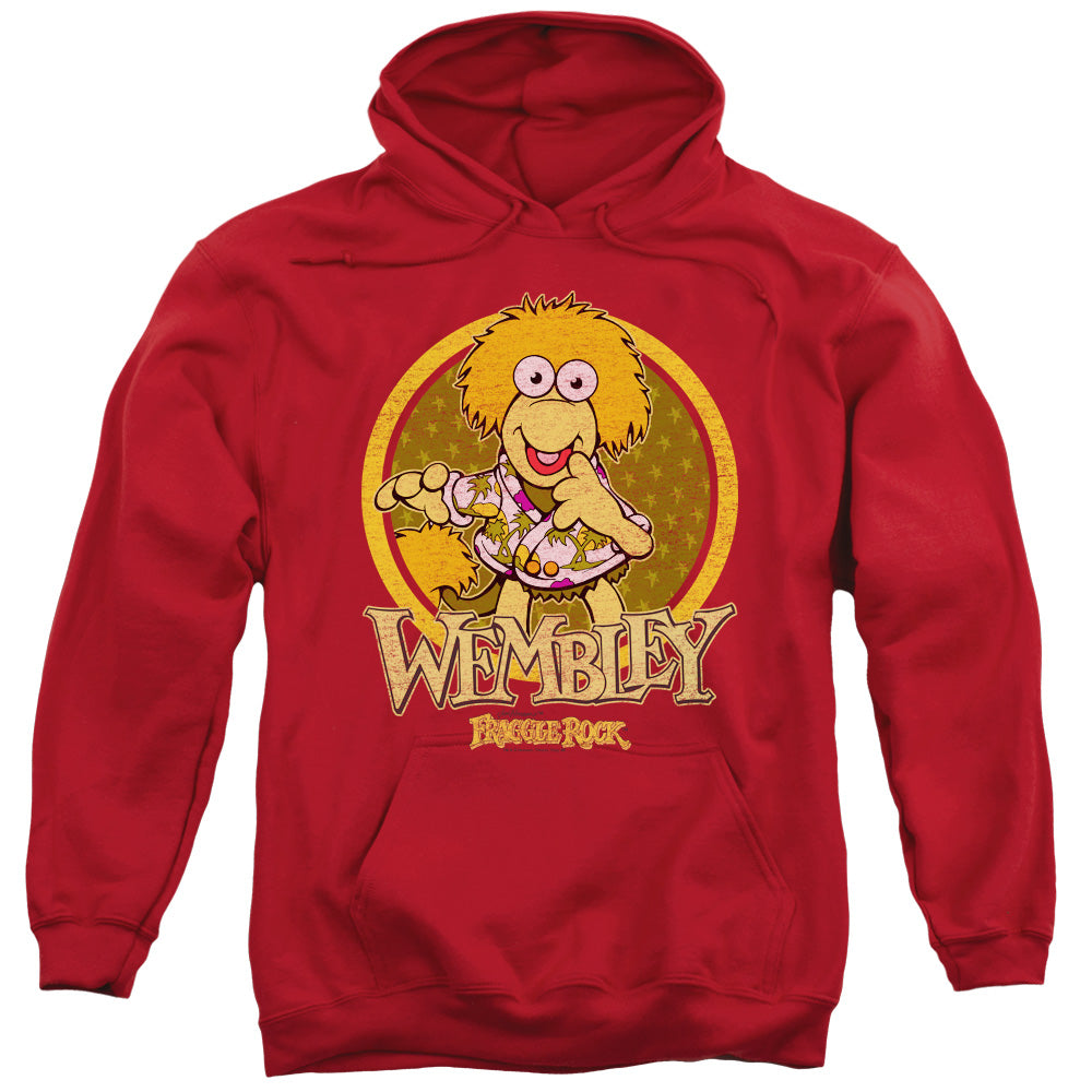 Fraggle Rock Wembley Circle Mens Hoodie Red