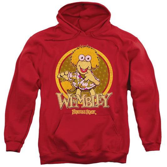 Fraggle Rock Wembley Circle Mens Hoodie Red