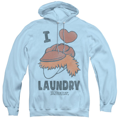 Fraggle Rock Laundry Lover Mens Hoodie Light Blue