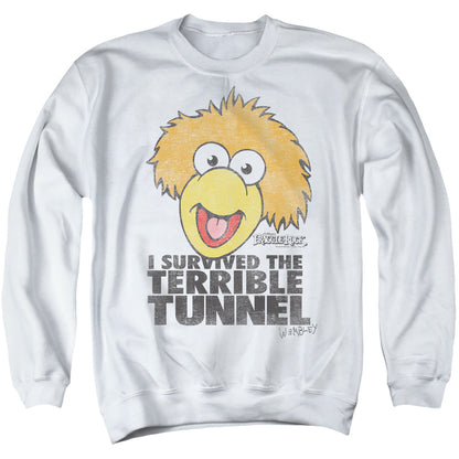 Fraggle Rock Terrible Tunnel Mens Crewneck Sweatshirt White