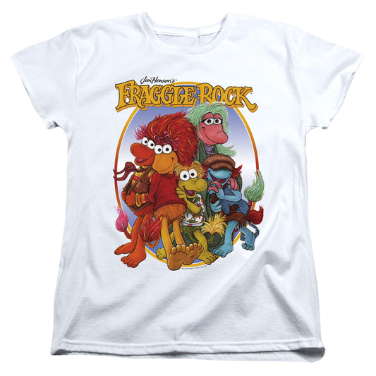 Fraggle Rock Group Hug Womens T Shirt White