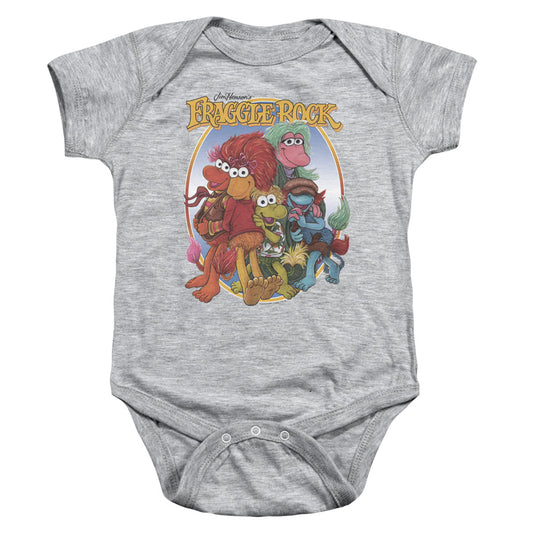 Fraggle Rock Group Hug Infant Baby Snapsuit Athletic Heather