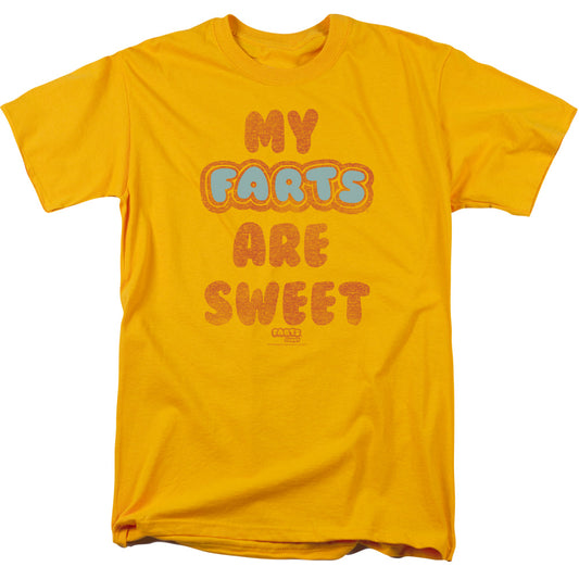 Farts Candy Sweet Farts Mens T Shirt Gold