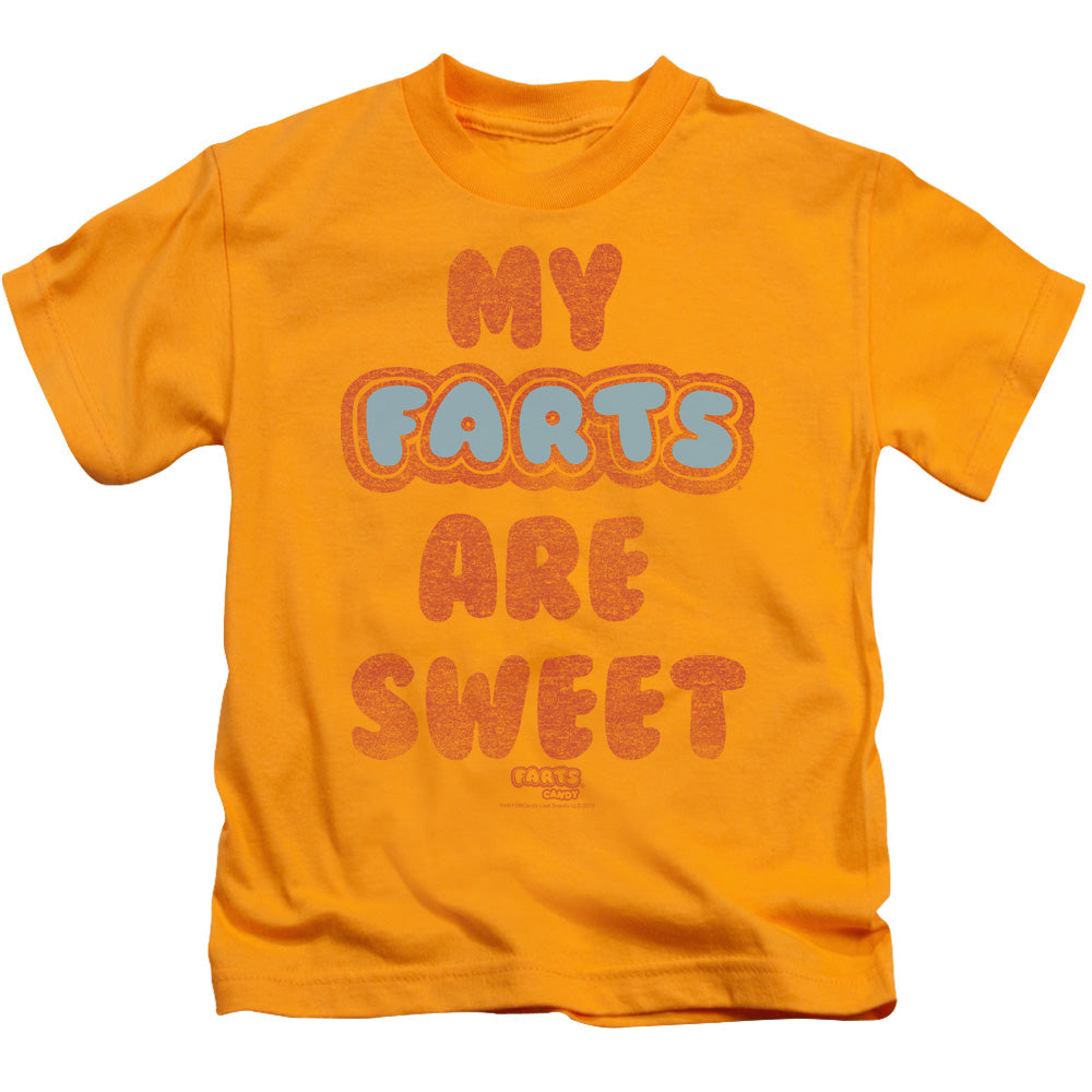 Farts Candy Sweet Farts Juvenile Kids Youth T Shirt Gold