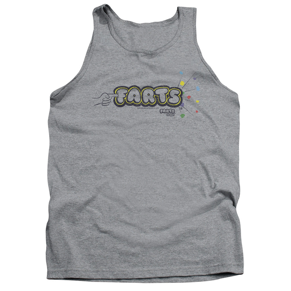 Farts Candy Finger Logo Mens Tank Top Shirt Athletic Heather