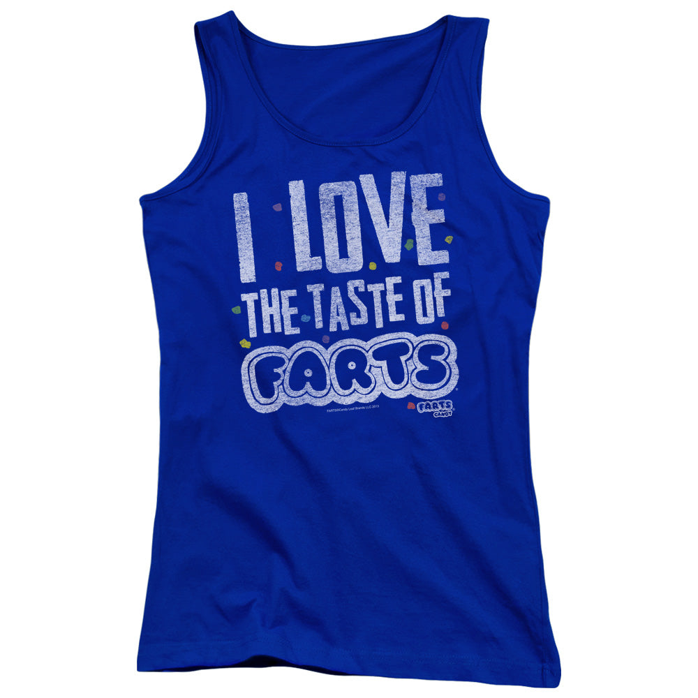 Farts Candy Tasty Farts Womens Tank Top Shirt Royal Blue