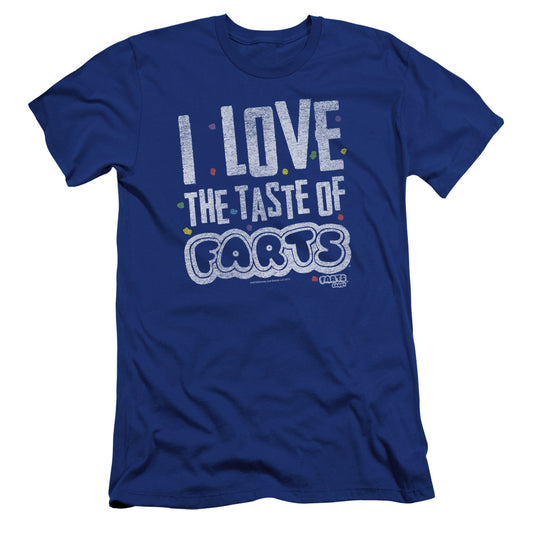 Farts Candy Tasty Farts Premium Bella Canvas Slim Fit Mens T Shirt Royal Blue