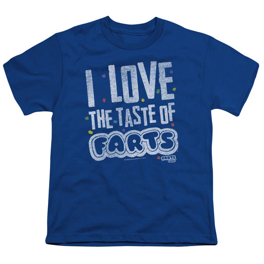 Farts Candy Tasty Farts Kids Youth T Shirt Royal Blue