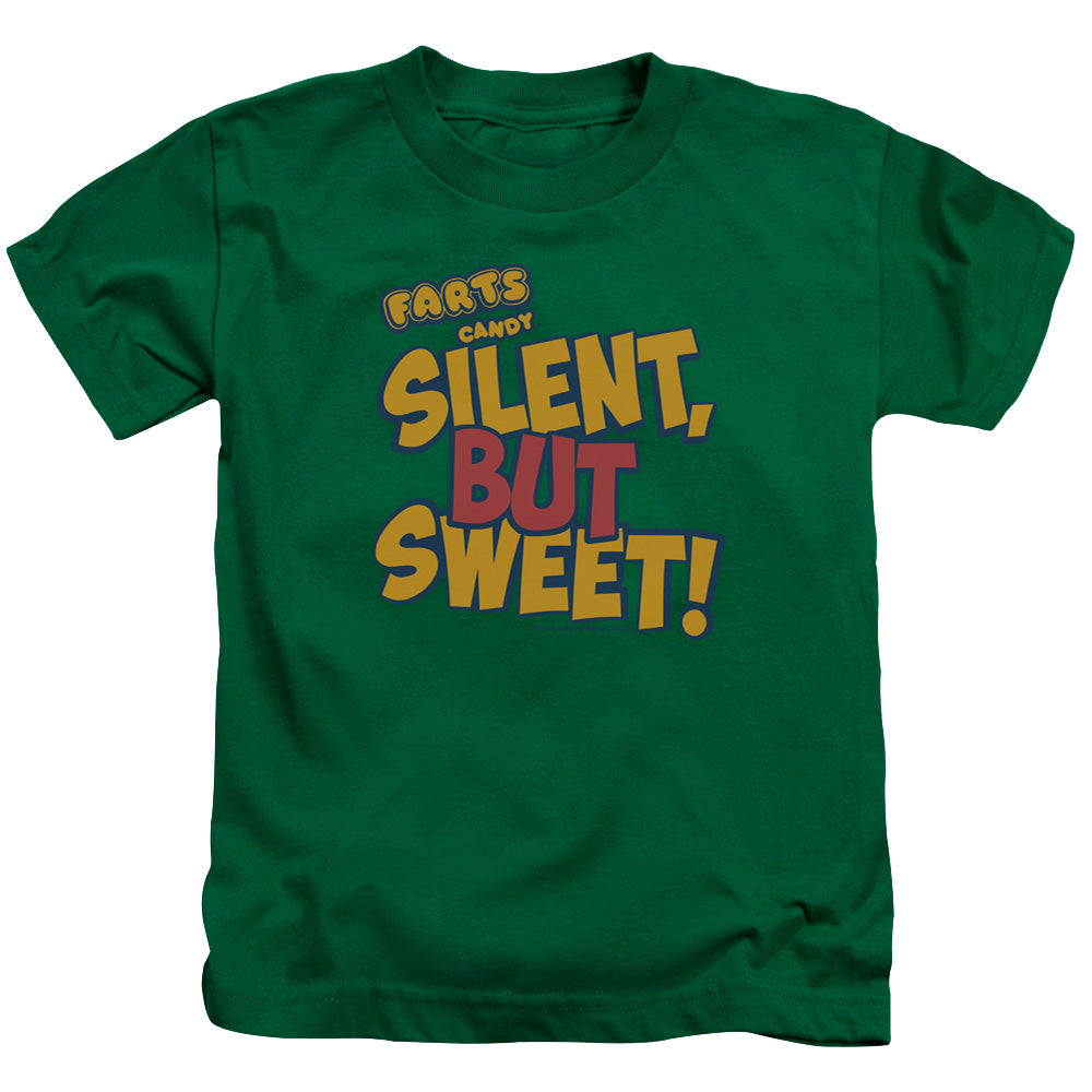 Farts Candy Silent but Sweet Juvenile Kids Youth T Shirt Kelly Green