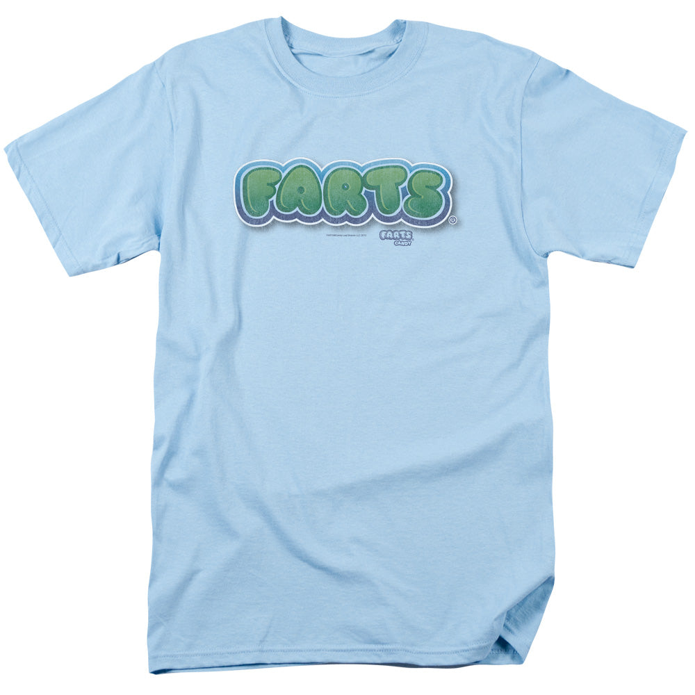 Farts Candy Logo Mens T Shirt Light Blue