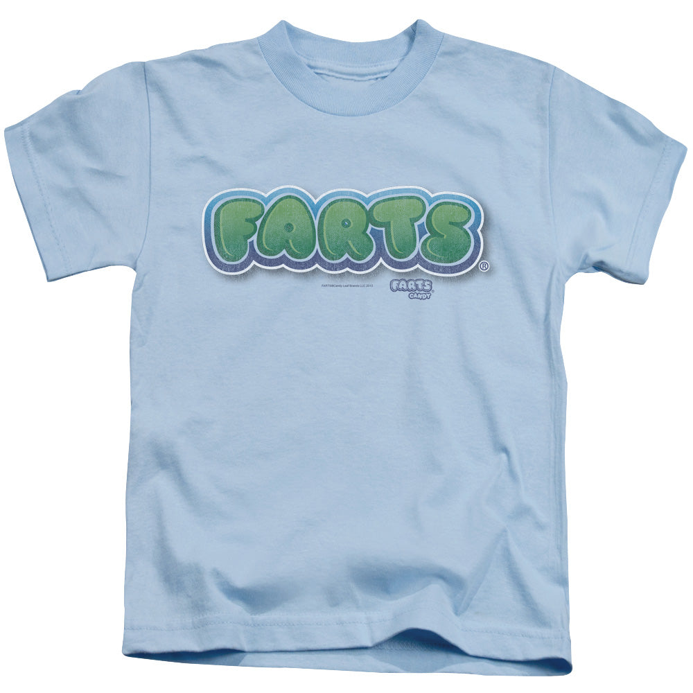 Farts Candy Logo Juvenile Kids Youth T Shirt Light Blue