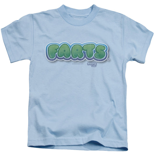 Farts Candy Logo Juvenile Kids Youth T Shirt Light Blue