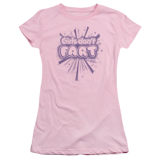 Farts Candy Girls Dont Fart Junior Sheer Cap Sleeve Womens T Shirt Pink