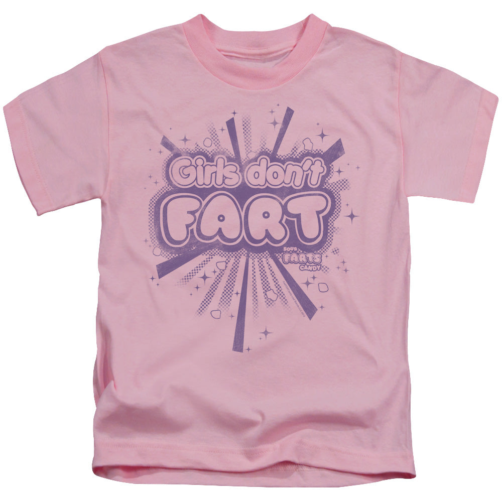 Farts Candy Girls Dont Fart Juvenile Kids Youth T Shirt Pink