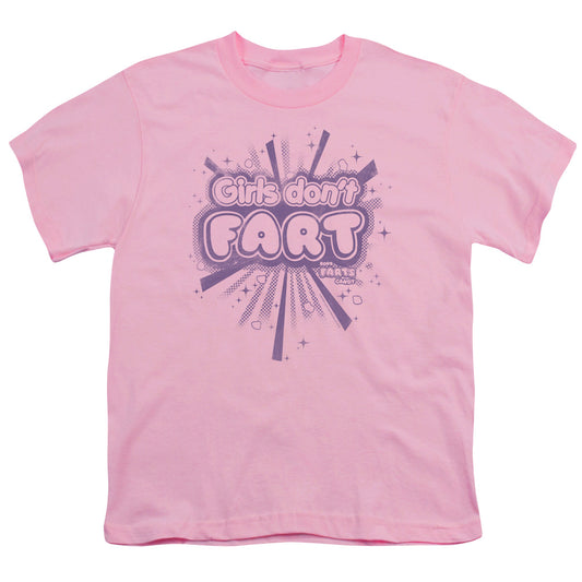 Farts Candy Girls Dont Fart Kids Youth T Shirt Pink