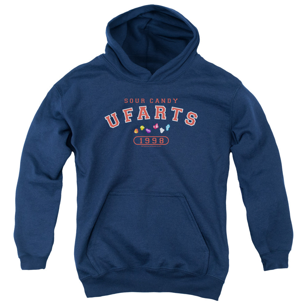 Farts Candy Fart University Kids Youth Hoodie Navy