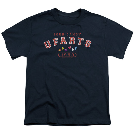 Farts Candy Fart University Kids Youth T Shirt Navy