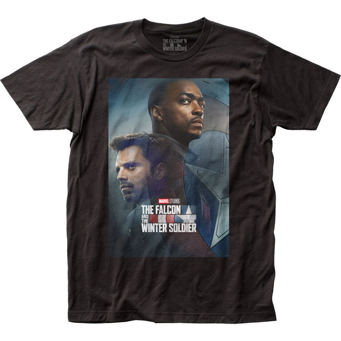 Falcon and the Winter Soldier FWS Poster Mens T Shirt Black