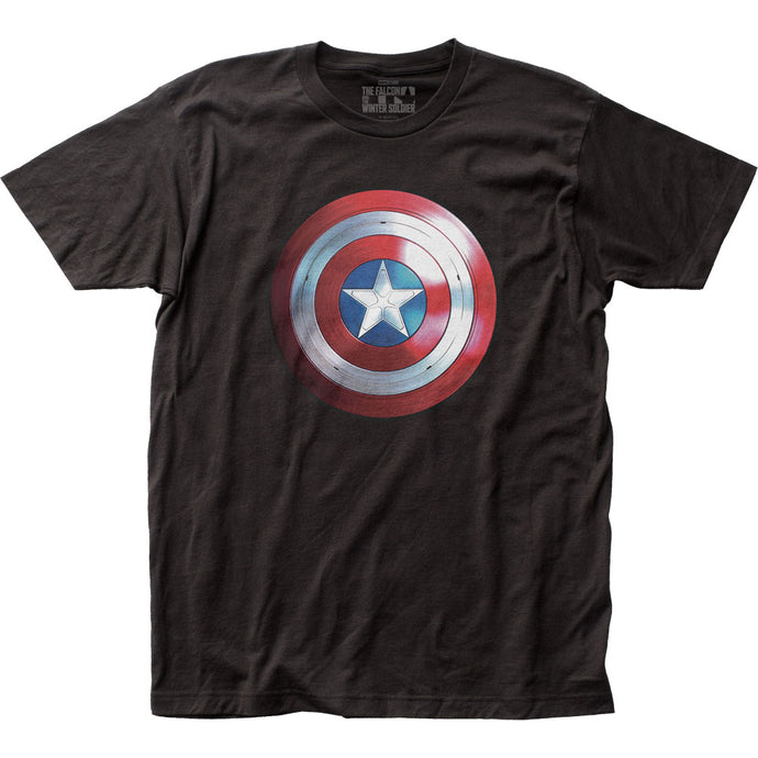 Falcon and the Winter Soldier Cap Logo Mens T Shirt Black