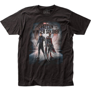 Falcon and the Winter Soldier Duo Mens T Shirt Black