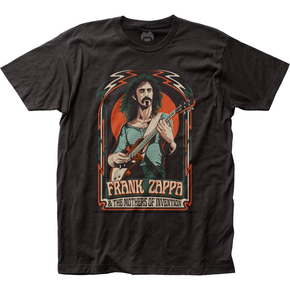 Frank Zappa Illustration Mens T Shirt Black