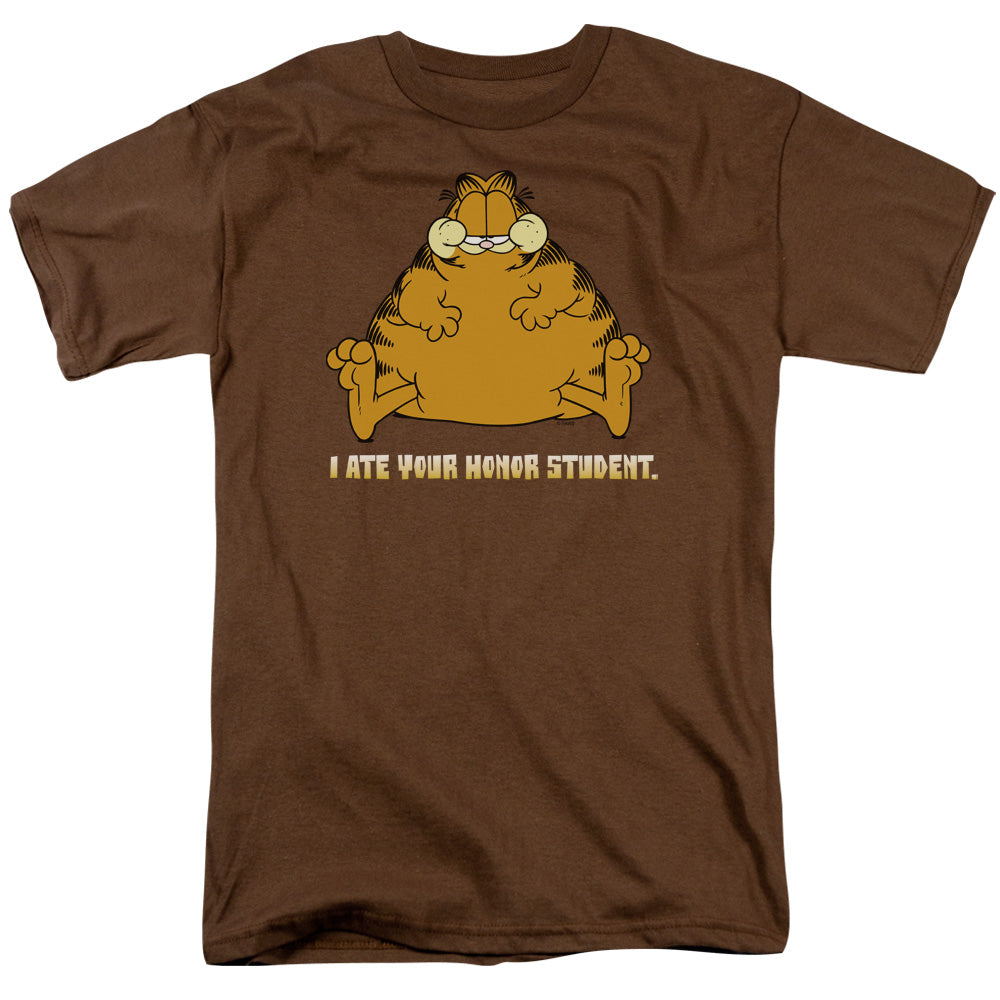Garfield I Ate Your Honor Student Mens T Shirt Coffee