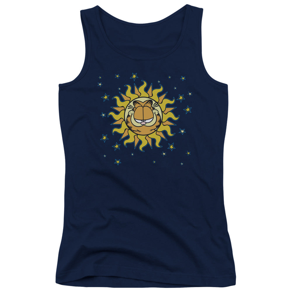 Garfield Celestial Womens Tank Top Shirt Navy