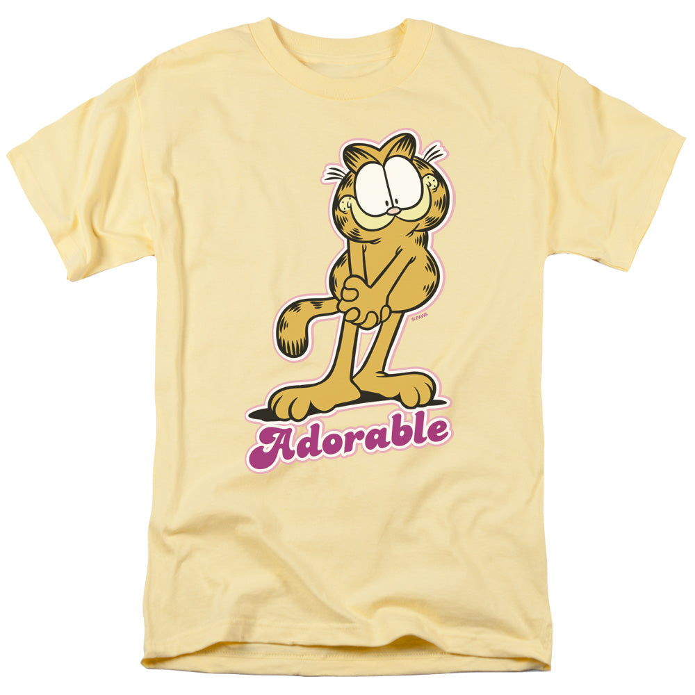 Garfield Adorable Mens T Shirt Yellow