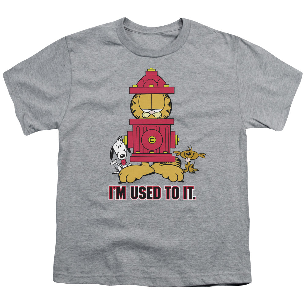 Garfield Im Used to It Kids Youth T Shirt Athletic Heather