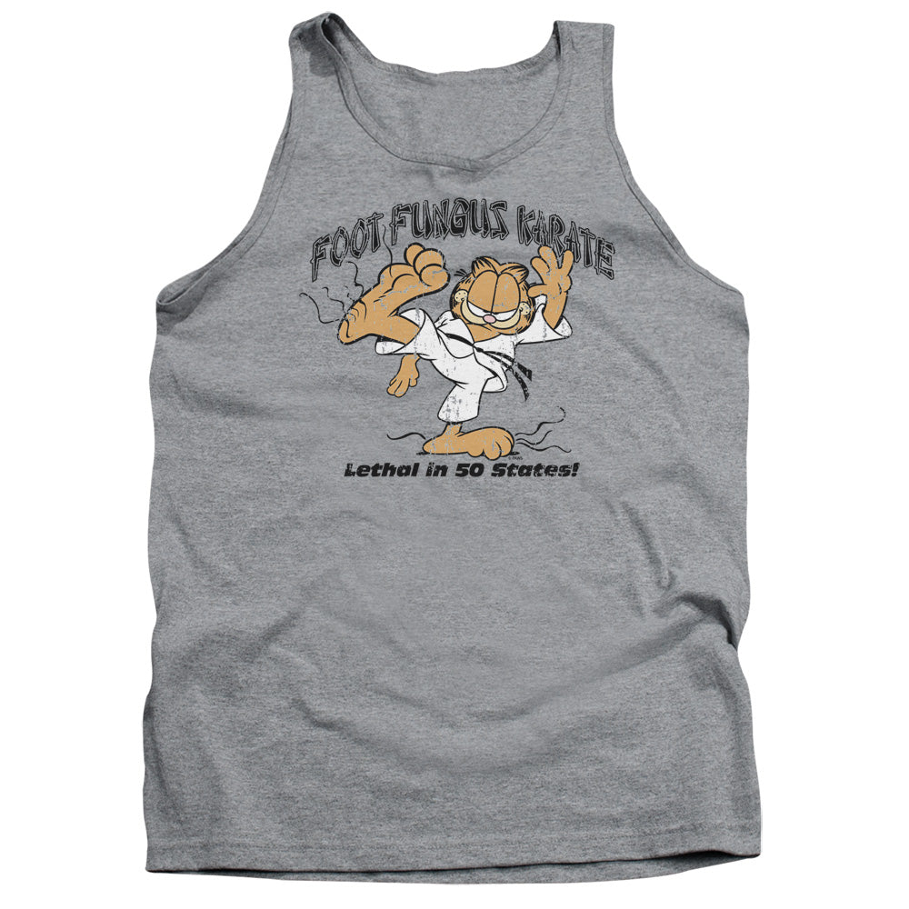 Garfield Foot Fungus Karate Mens Tank Top Shirt Athletic Heather