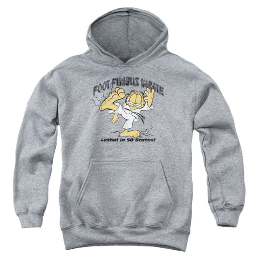Garfield Foot Fungus Karate Kids Youth Hoodie Heather