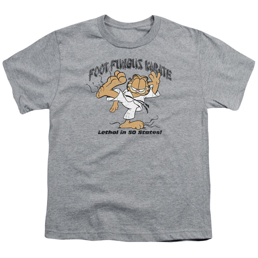 Garfield Foot Fungus Karate Kids Youth T Shirt Athletic Heather