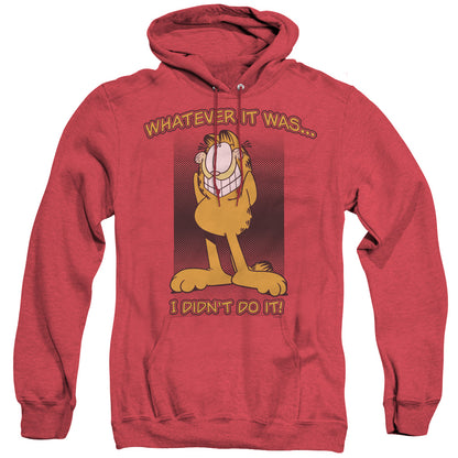 Garfield I Didnt Do It Heather Mens Hoodie Red