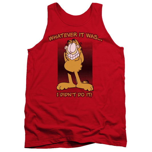 Garfield I Didnt Do It Mens Tank Top Shirt Red