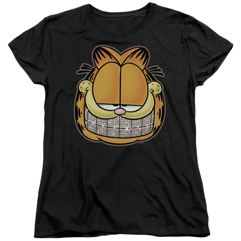 Garfield Nice Grill Womens T Shirt Black